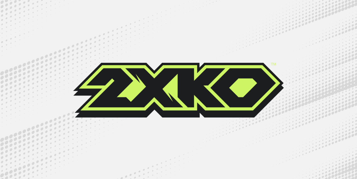 Logo officiel de 2XKO sur le visuel publié par Riot Games pour annoncer la fin du développement actif.