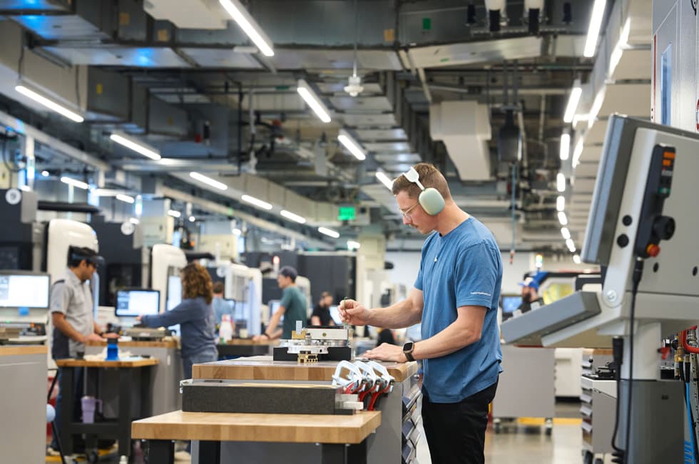 Photo officielle d’un laboratoire de recherche et développement hardware d’Apple à Austin.