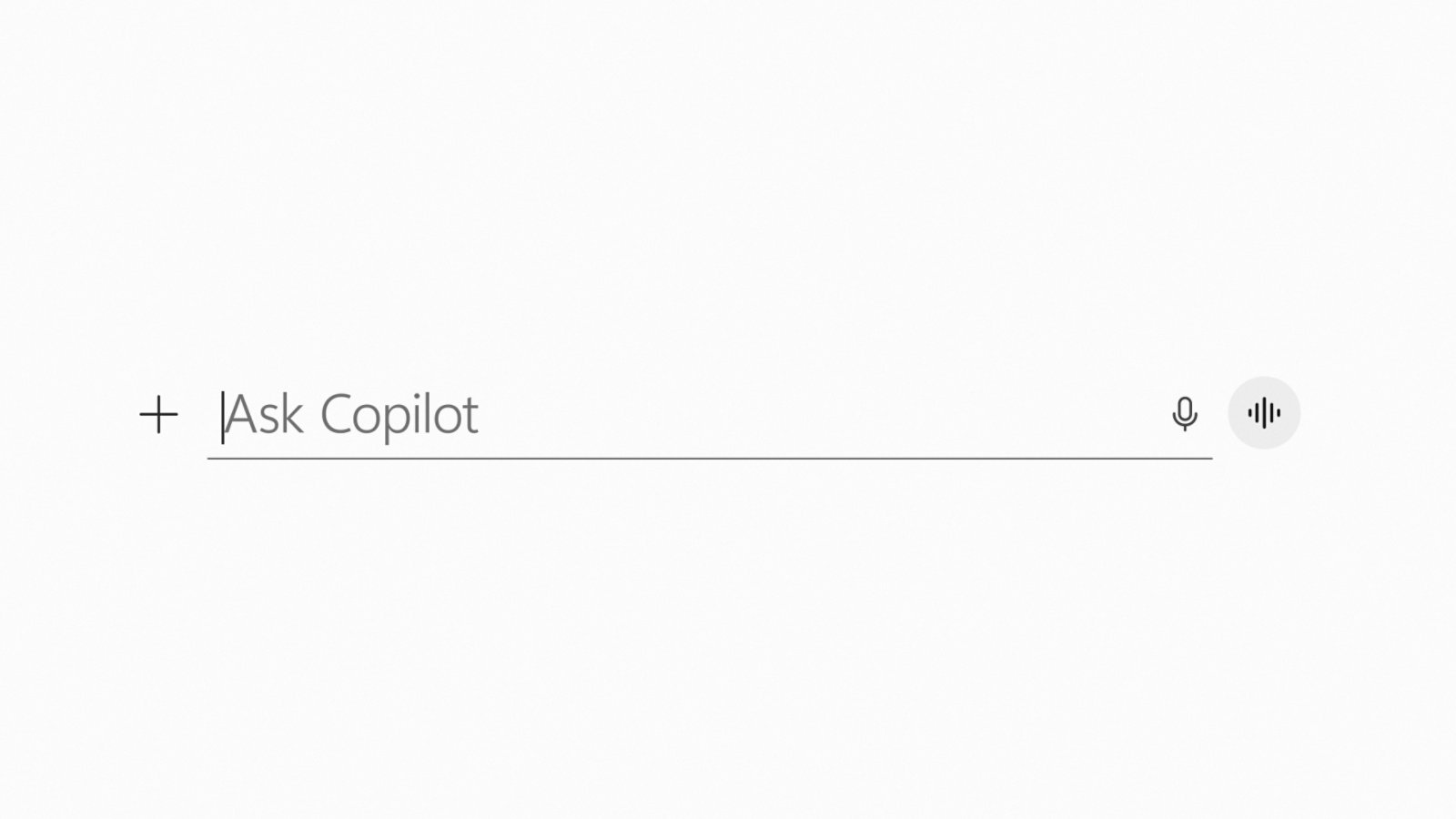 Capture officielle du champ de saisie Ask Copilot dans l’interface Microsoft 365 Copilot.