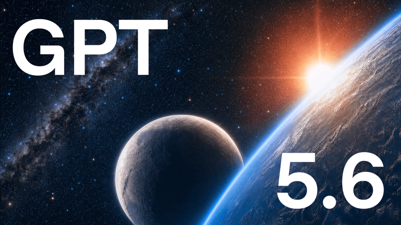 Visuel officiel OpenAI associant le nom GPT-5.6 à un paysage spatial.