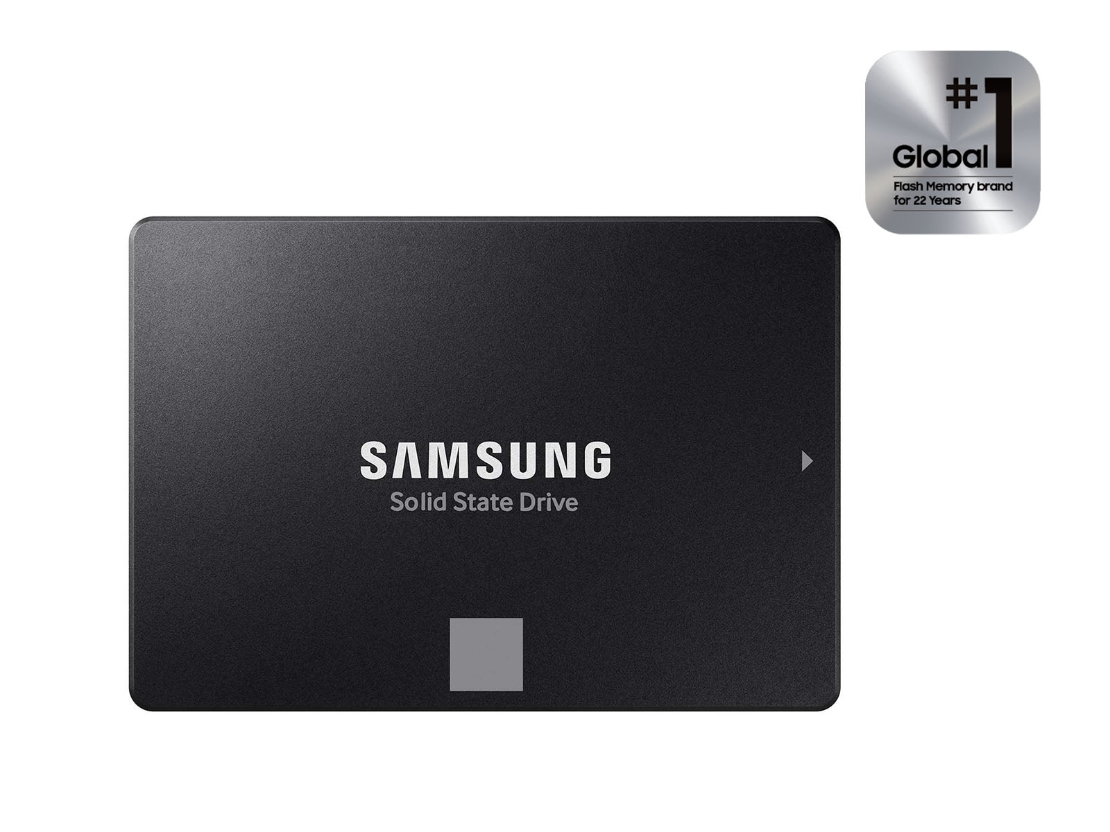 Vue produit officielle du SSD SATA Samsung 870 EVO utilisé dans le benchmark gaming.