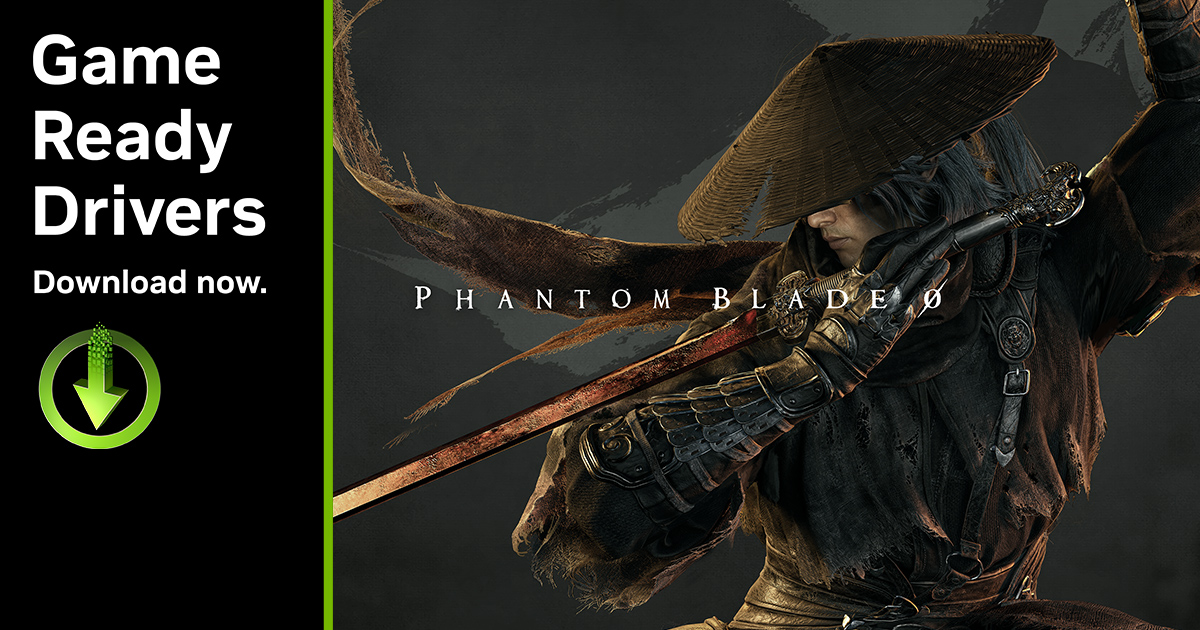 Visuel officiel GeForce Game Ready Drivers avec Phantom Blade Zero. Crédit NVIDIA / S-GAME.