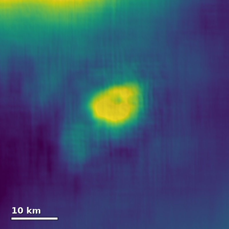 Nouvelle carte d’élévation d’un volcan de Vénus présentée par Anthropic.