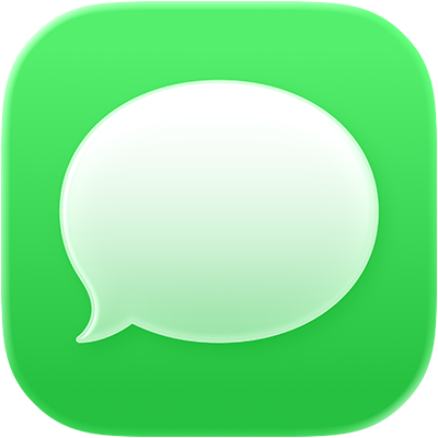 Icône officielle de l'application Messages d'Apple sur macOS.