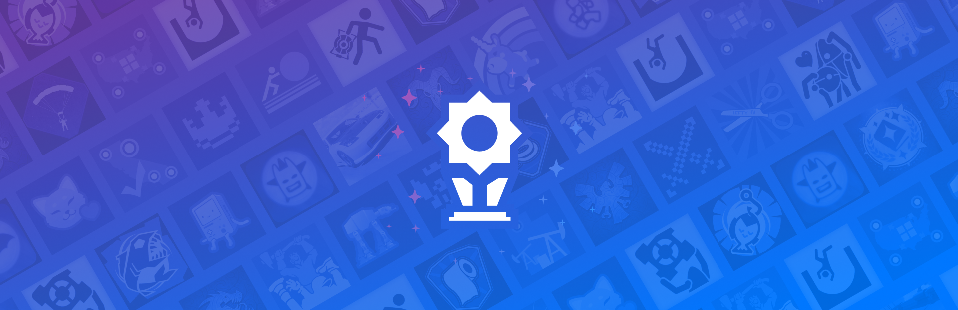 Illustration officielle des ensembles de succès Steam.