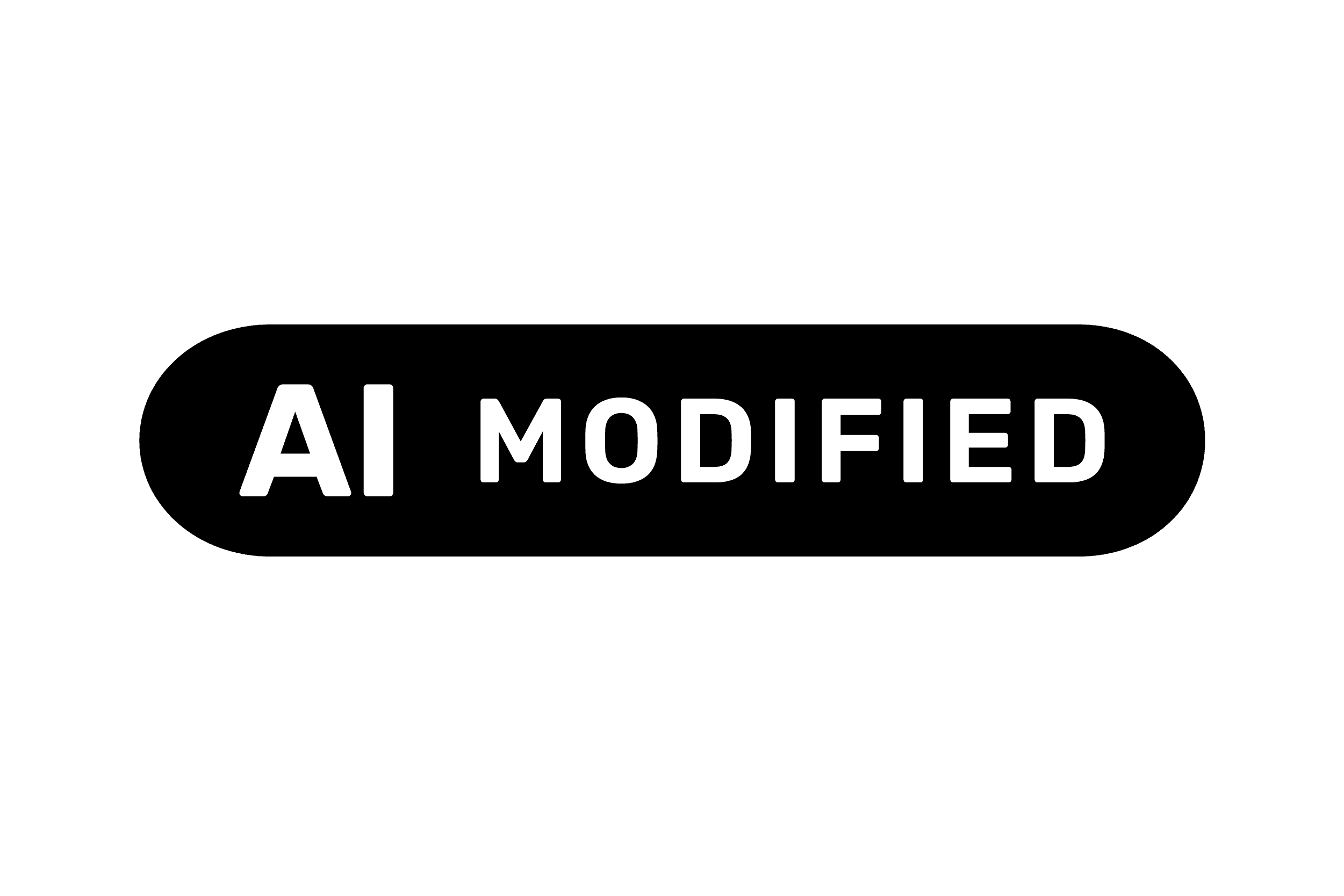 Label noir et blanc officiel AI Modified proposé par l’Union européenne.