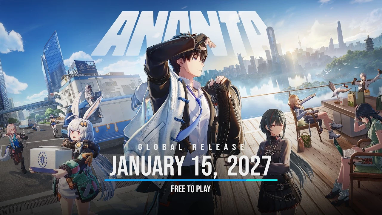 Visuel officiel d’Ananta annonçant sa sortie mondiale gratuite le 15 janvier 2027.