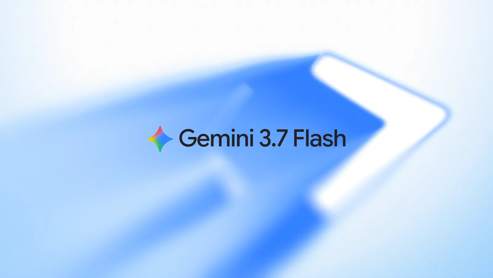 Visuel officiel bleu portant le nom Gemini 3.7 Flash.