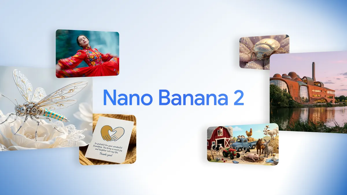Visuel officiel de Google consacré au modèle de génération d’images Nano Banana 2.