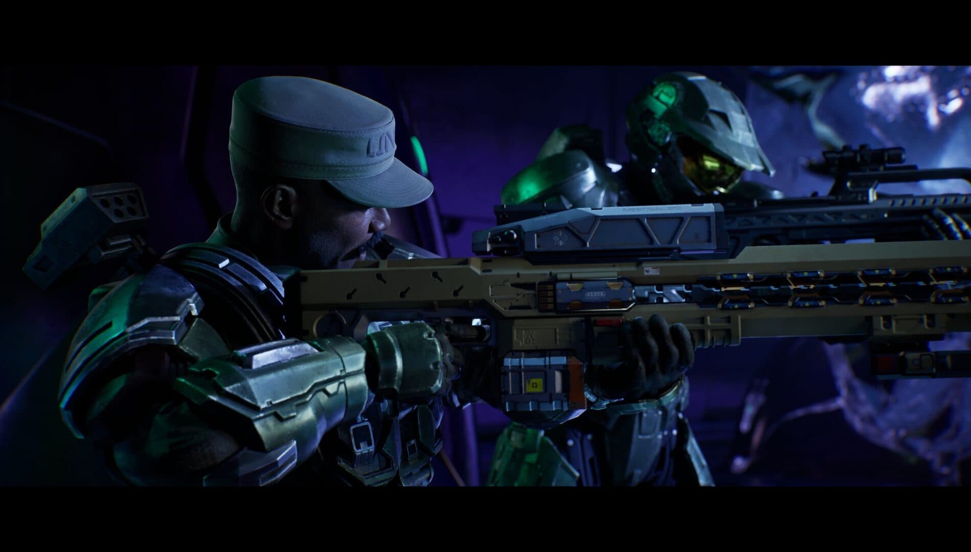Capture officielle d’Operation: METEORITE avec le sergent Johnson et des Spartans armés.