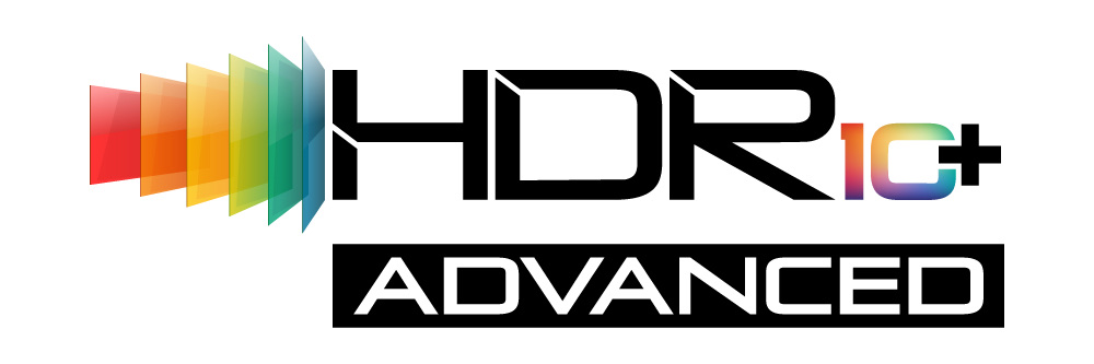 Logo officiel HDR10+ Advanced sur fond blanc.