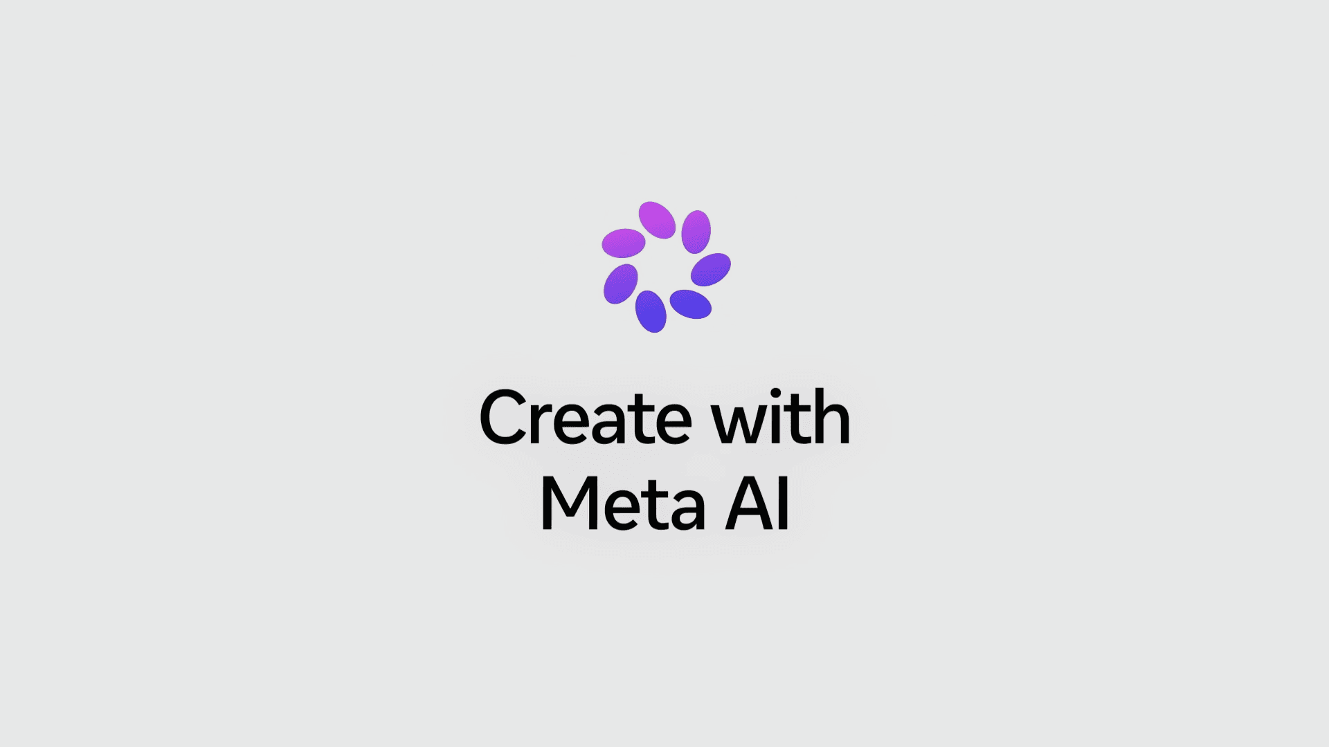 Écran officiel Create with Meta AI utilisé par Meta pour présenter Muse Image.