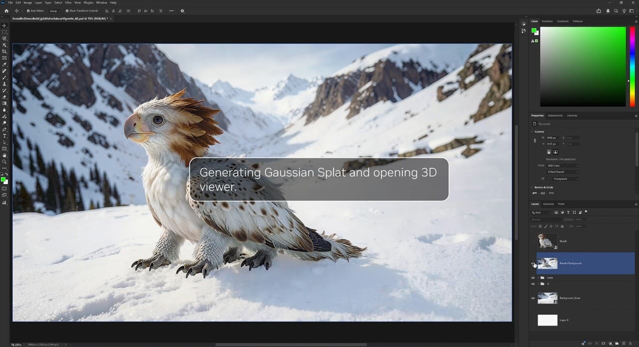 Ordinateur portable RTX Spark entouré de fenêtres de création et d’agents IA dans un visuel officiel NVIDIA.