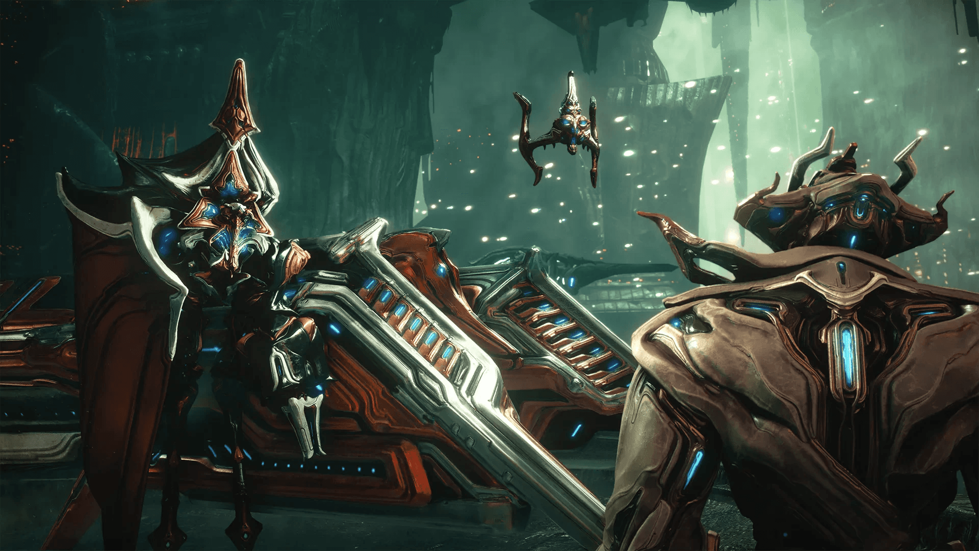 Capture officielle montrant les Fornax Drowners dans Warframe: Tau.