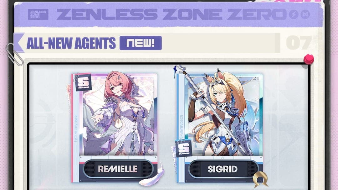 Présentation officielle des agentes Remielle et Sigrid dans Zenless Zone Zero 3.1.