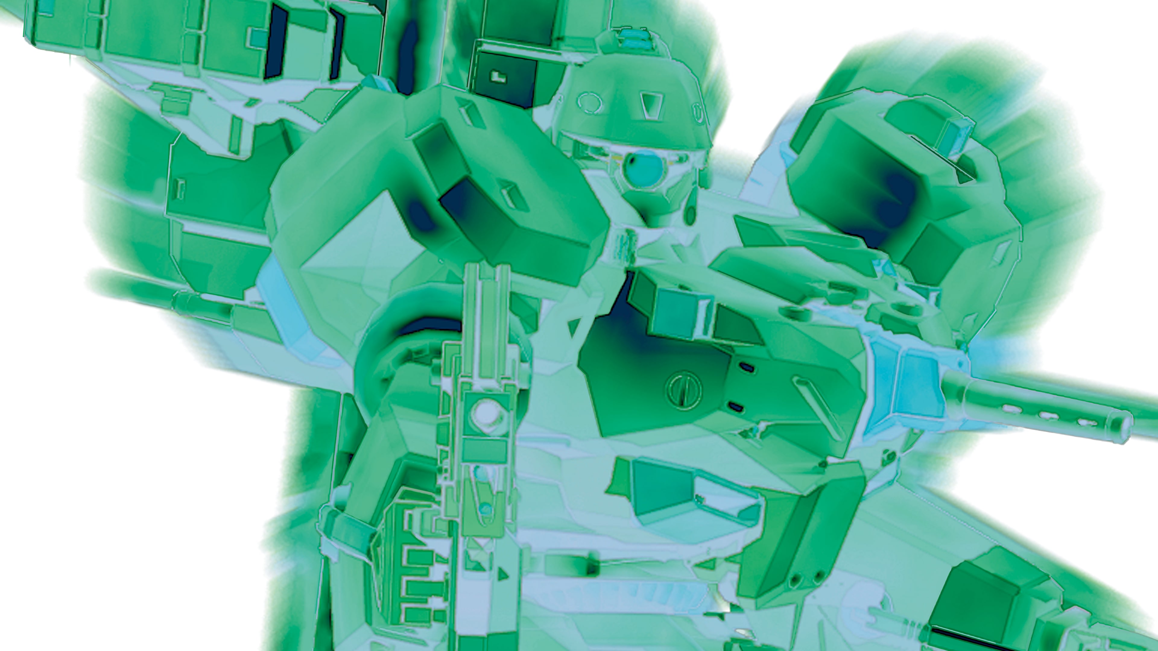 Illustration officielle complète de Armored Core.