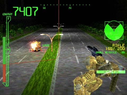 Affrontement armé dans un couloir souterrain · version PlayStation d’origine.