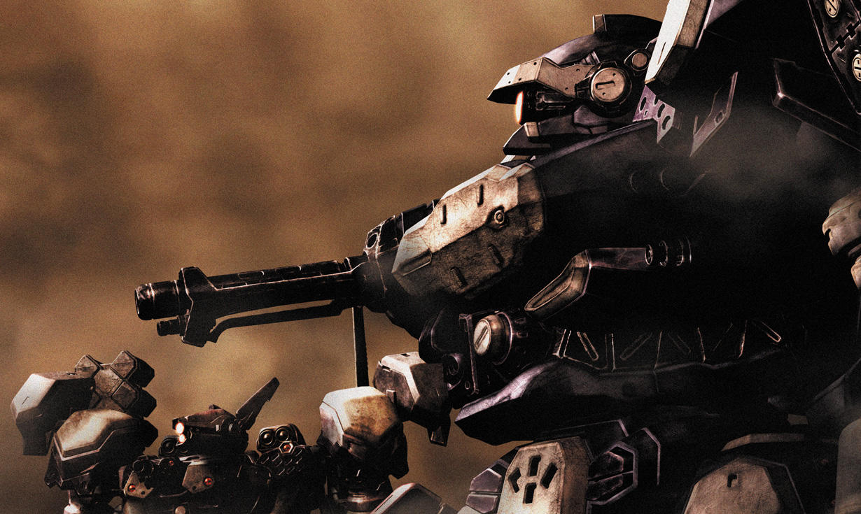 Illustration officielle complète de Armored Core 3.