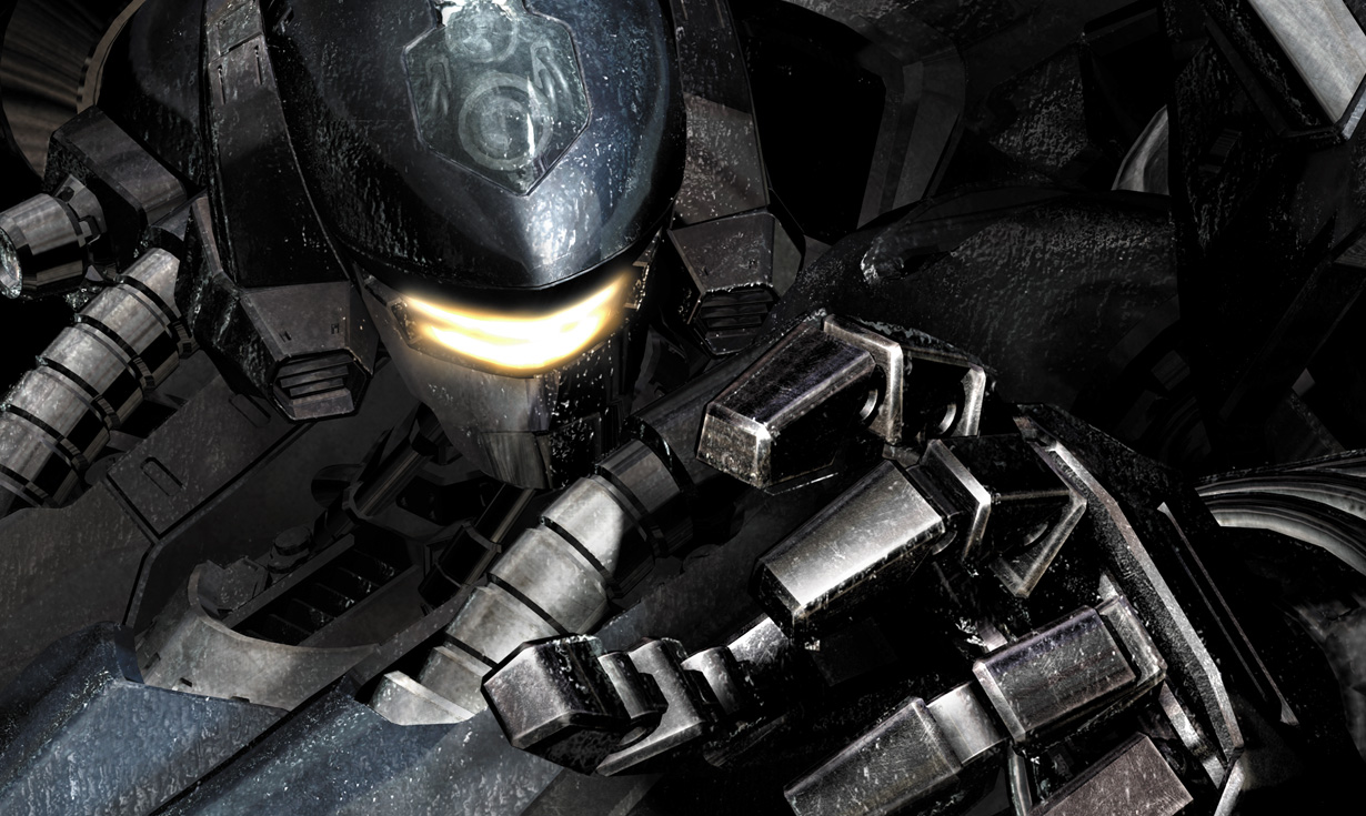Illustration officielle complète de Armored Core: Nexus.