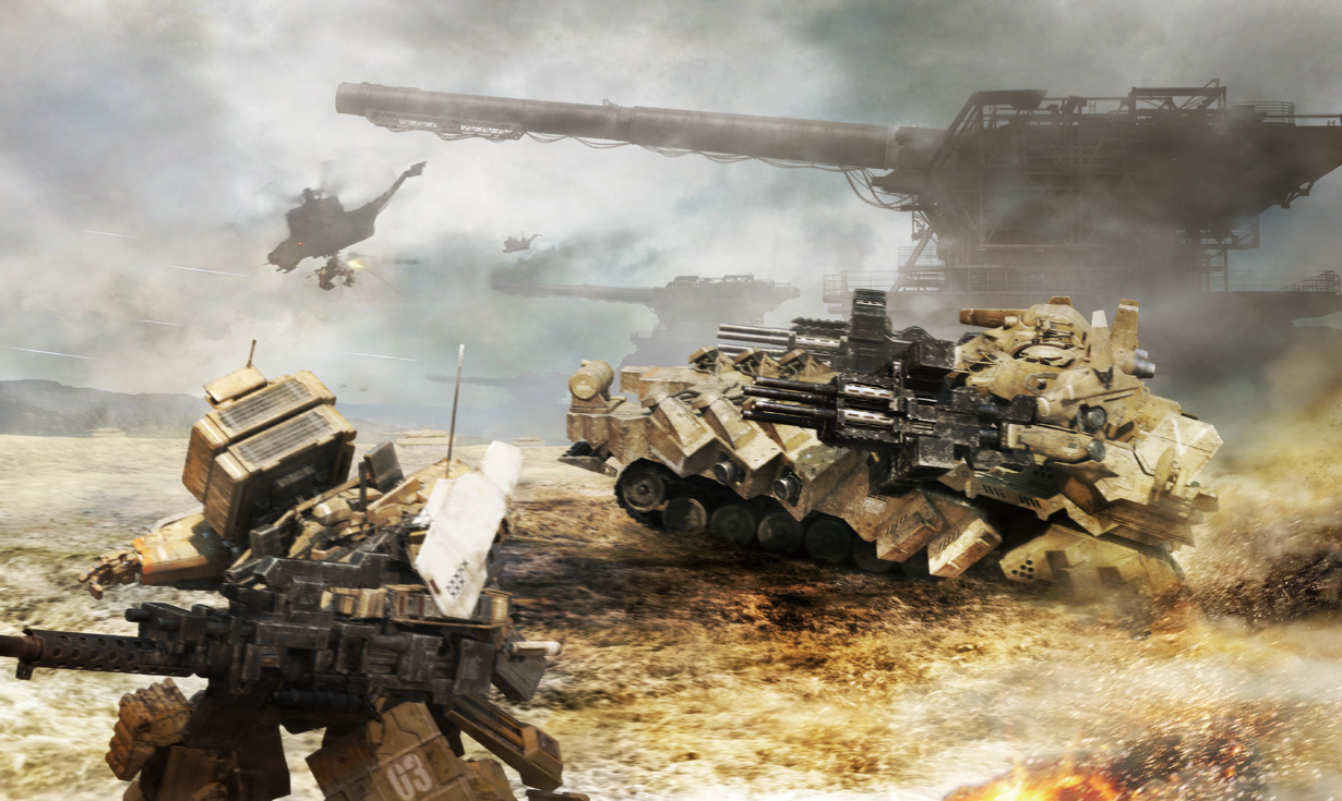 Illustration officielle complète de Armored Core V.