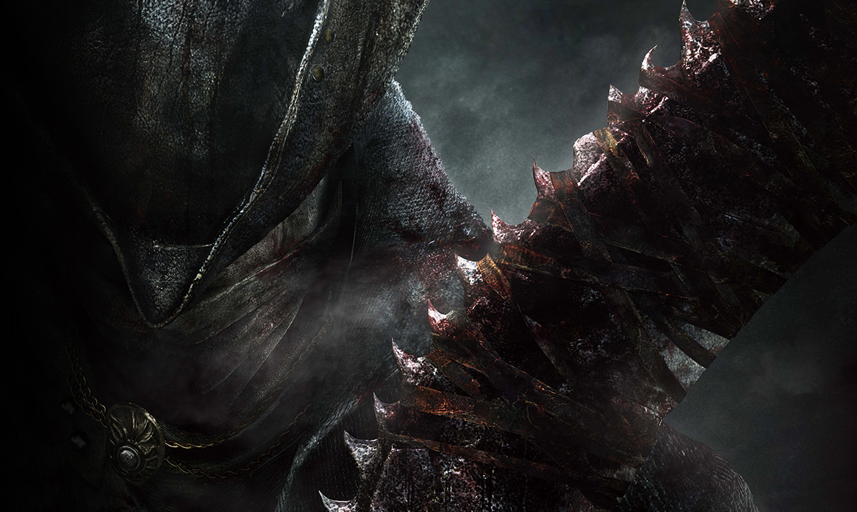 Illustration promotionnelle officielle complète de Bloodborne.
