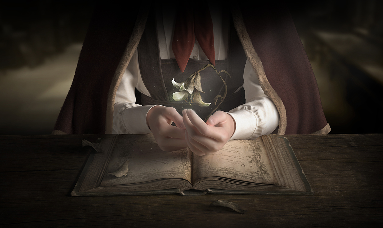 Illustration promotionnelle officielle complète de Déraciné.