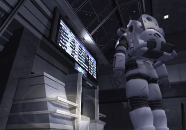 Echo Night: Beyond / Nebula: Echo Night : combinaison spatiale dans la base.