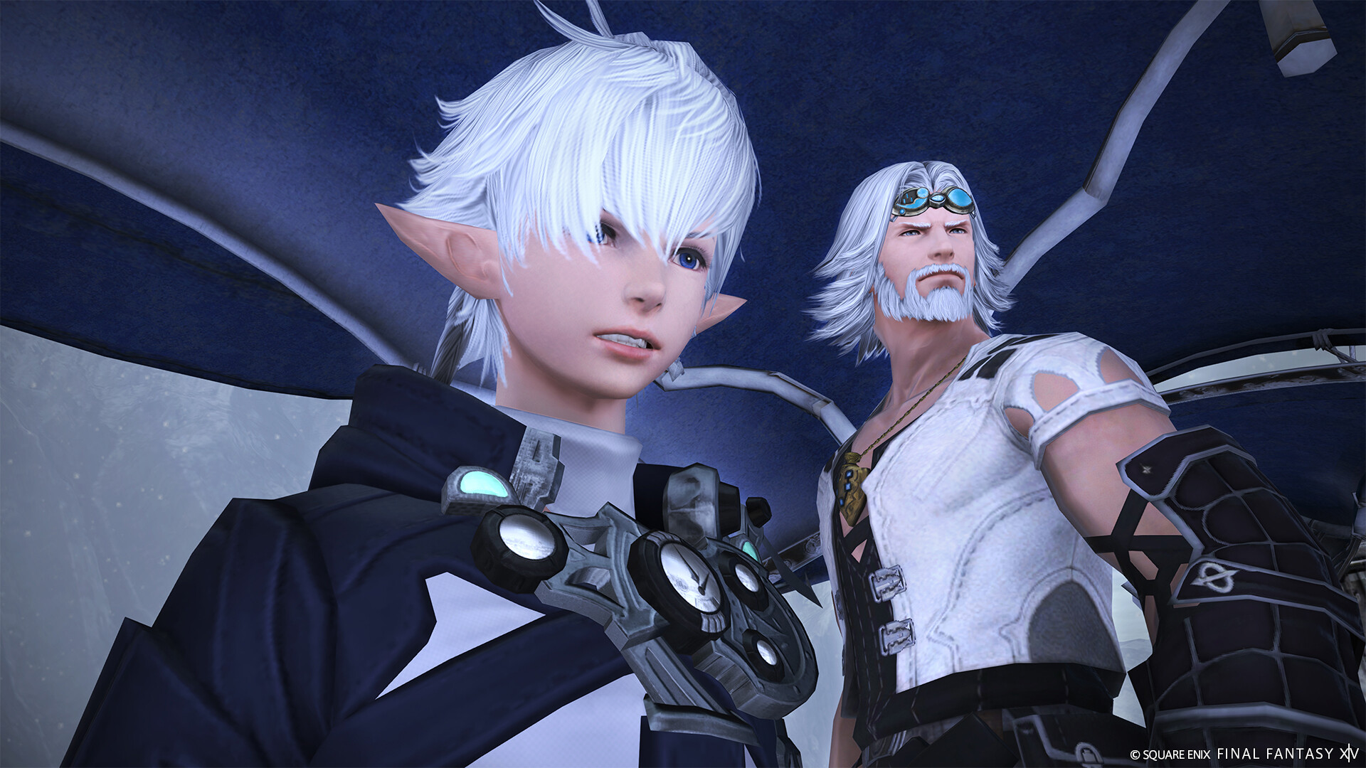 Personnages dans une scène narrative — FINAL FANTASY XIV Online, visuel officiel