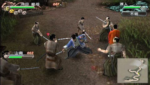 Fu-un Shinsengumi: Bakumatsuden Portable : affrontement au sabre.