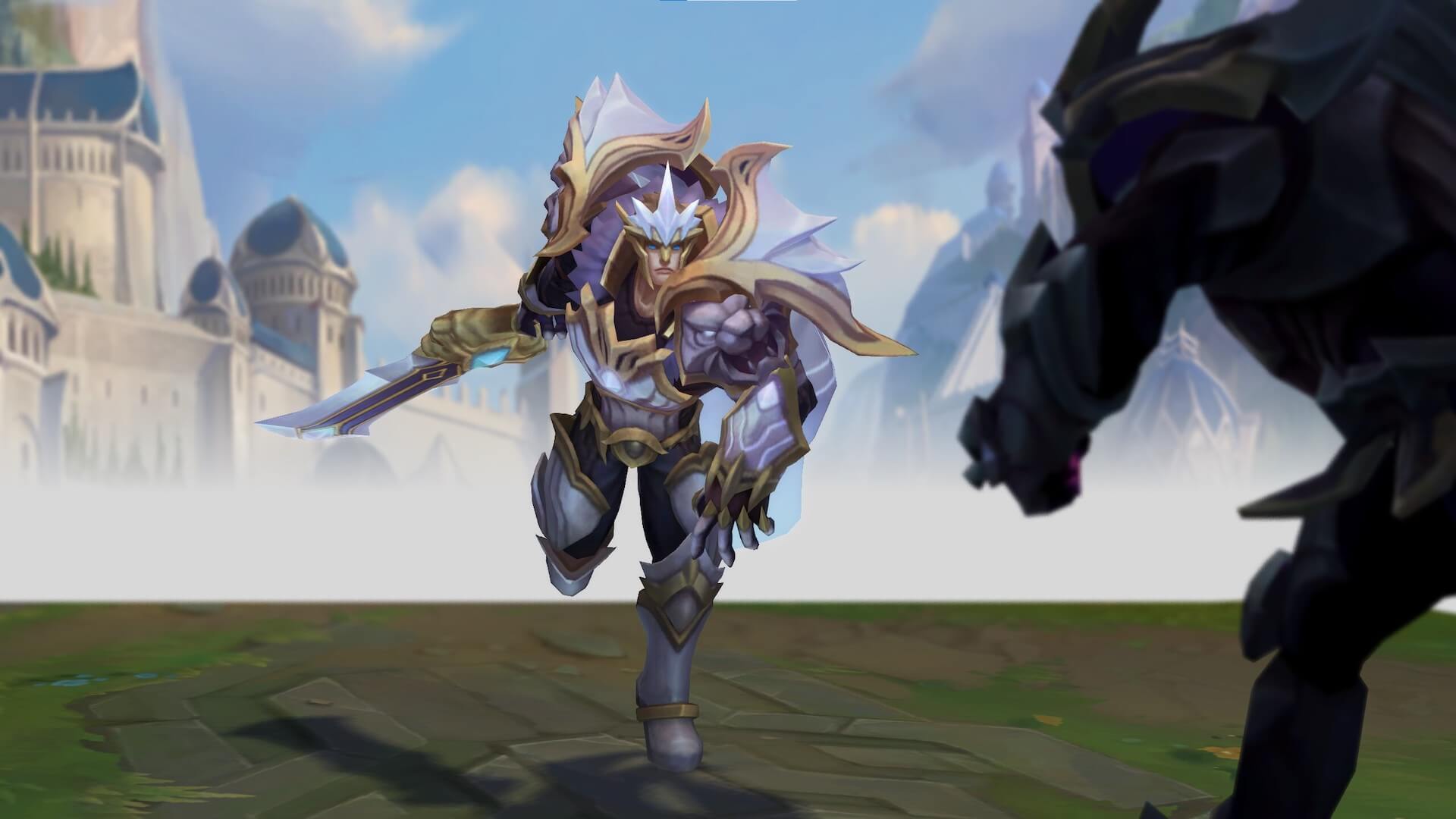 Leona et son bouclier dans un visuel officiel League of Legends