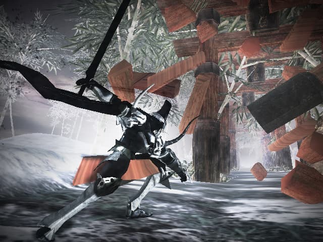Otogi 2: Immortal Warriors : architecture qui s’effondre.