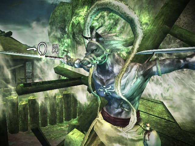 Otogi 2: Immortal Warriors : combattant aux ornements verts.