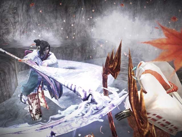 Otogi 2: Immortal Warriors : affrontement dans la neige.