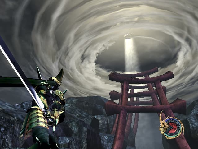 Otogi: Myth of Demons : tourbillon près d’un portail.