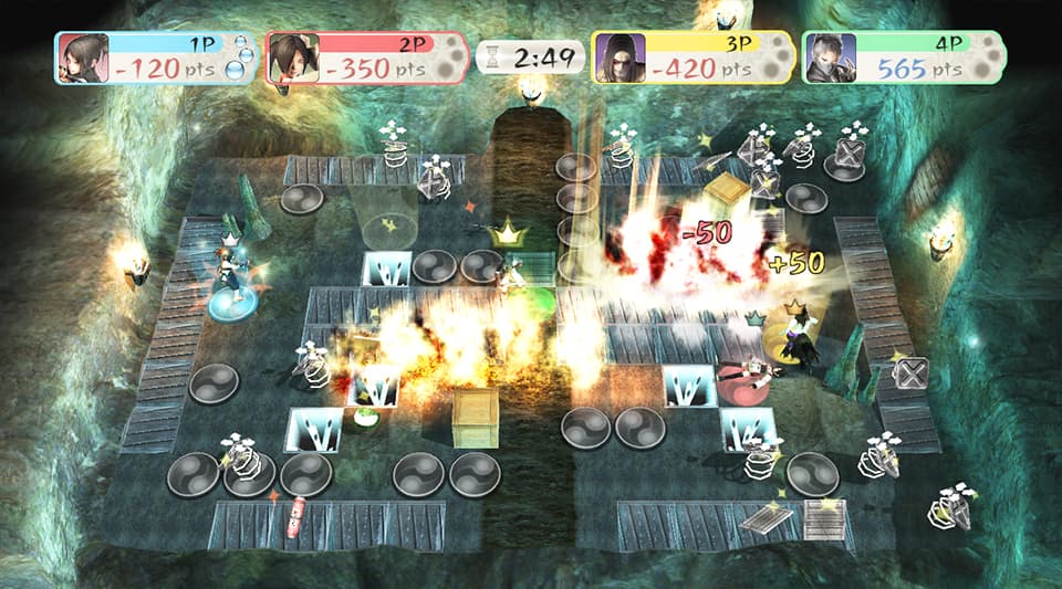 Shadow Assault: Tenchu : affrontement dans un environnement bleu.