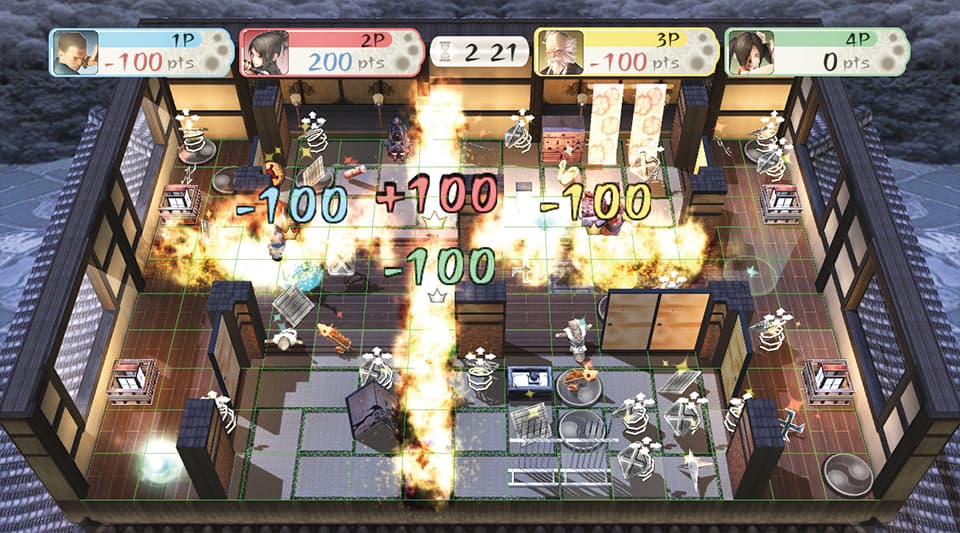 Shadow Assault: Tenchu : déclenchement de pièges en intérieur.