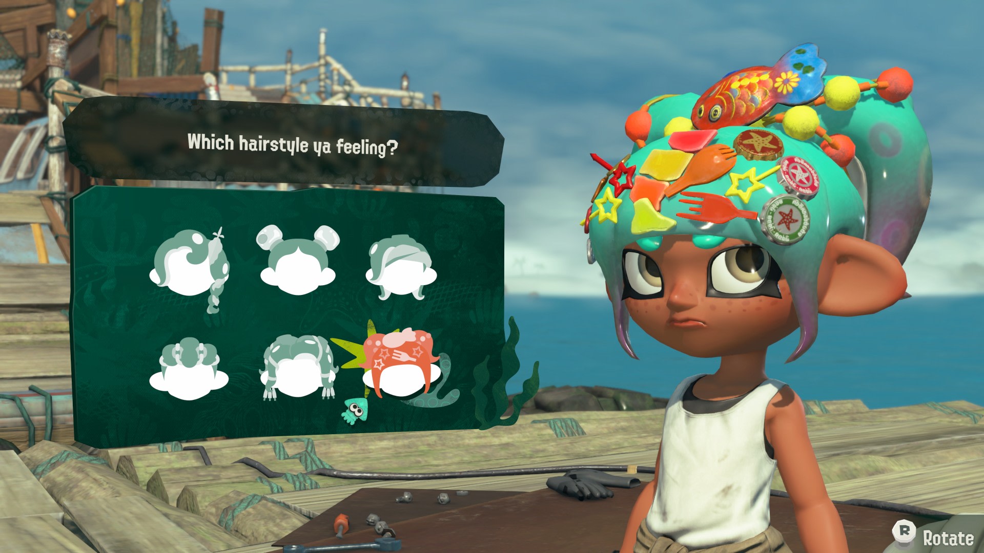 Capture officielle de Splatoon Raiders — scène 1.