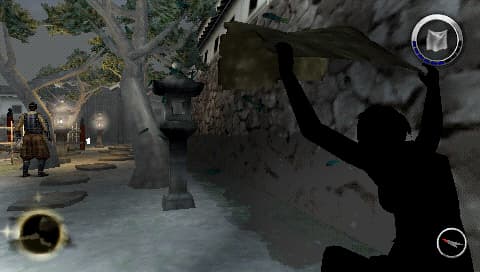 Tenchu 4 Plus : attaque depuis une hauteur.