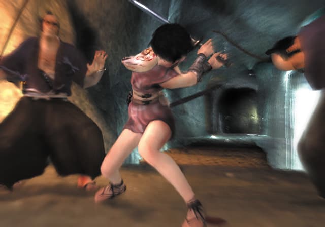 Tenchu: Fatal Shadows / Tenchu Kurenai : rin lors d’une attaque.