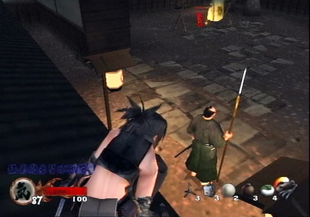 Tenchu: Wrath of Heaven / Tenchu 3 : vue en hauteur sur des gardes.