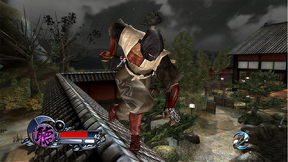 Tenchu Z / Tenchu Senran : combat sur les toits.