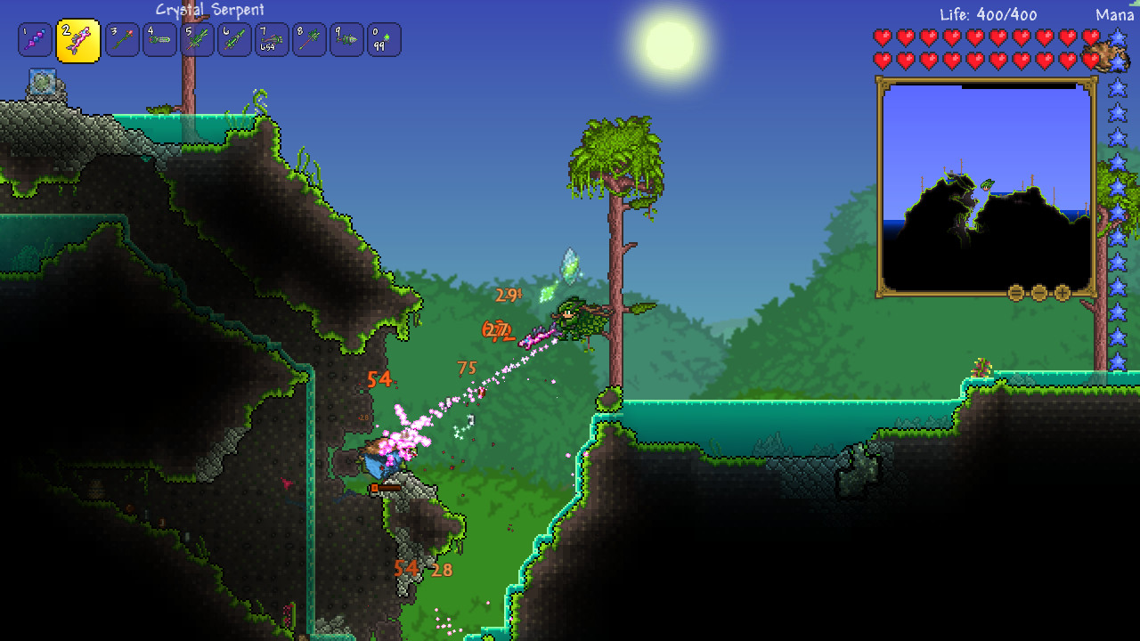 Exploration au bord d’un relief — Terraria, visuel officiel