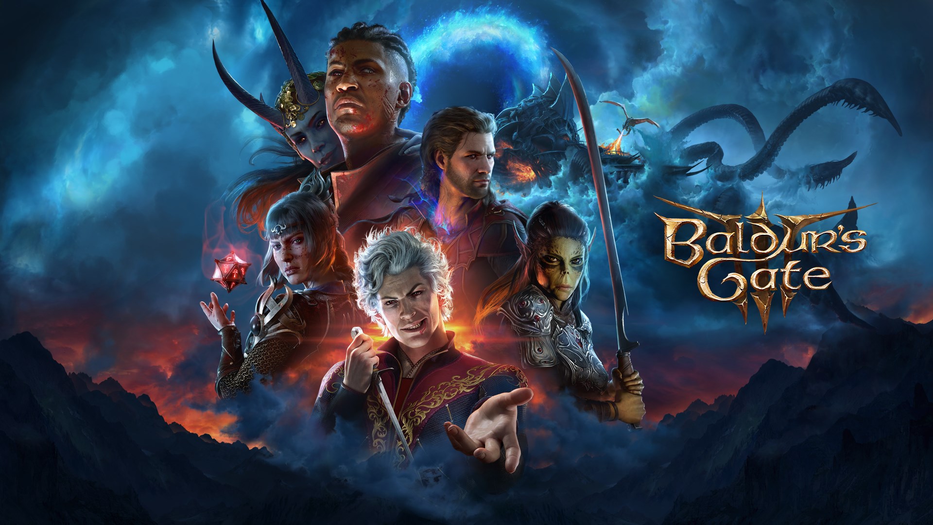 Illustration officielle complète de Baldur’s Gate 3.