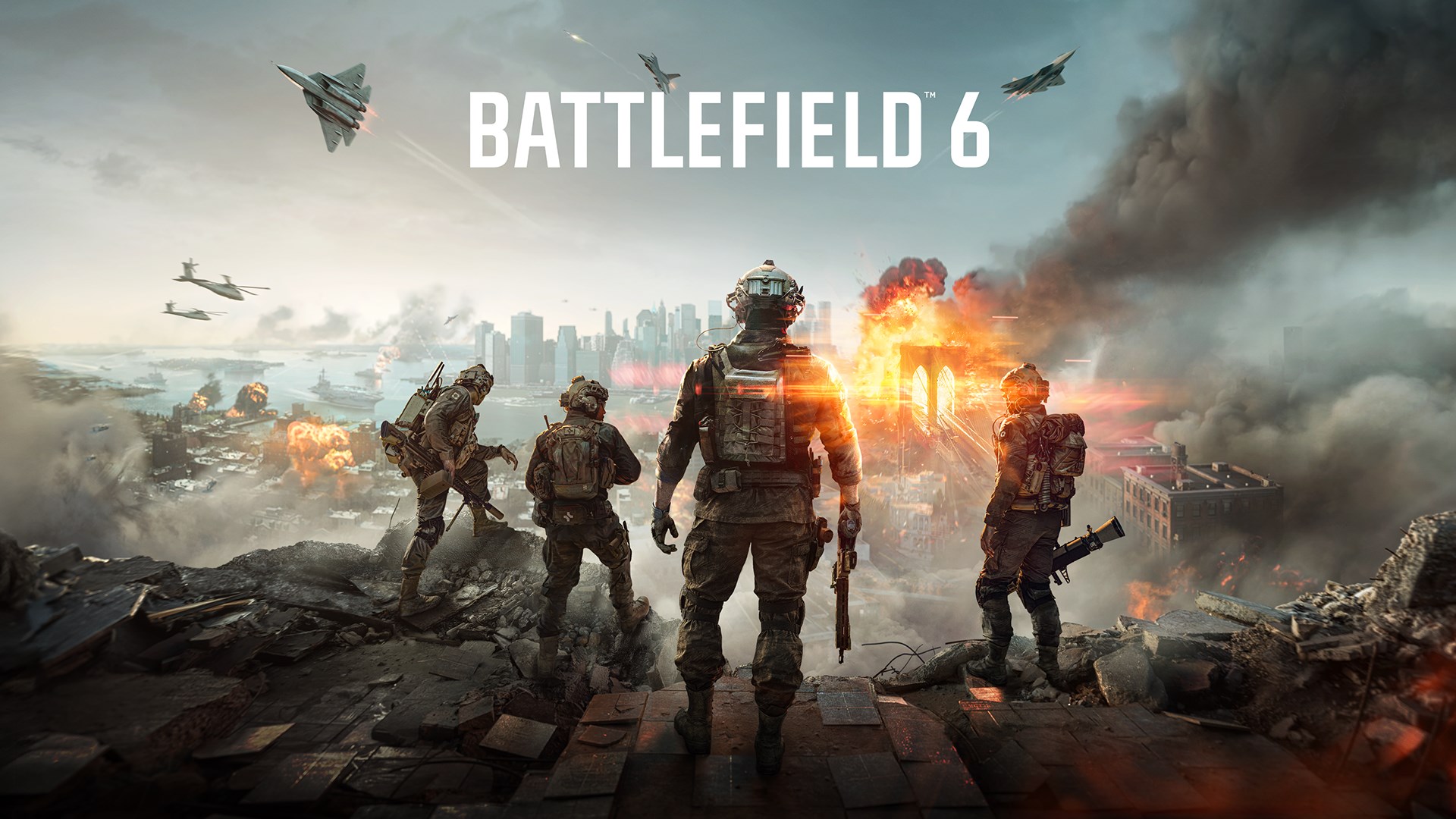 Illustration officielle complète de Battlefield 6.