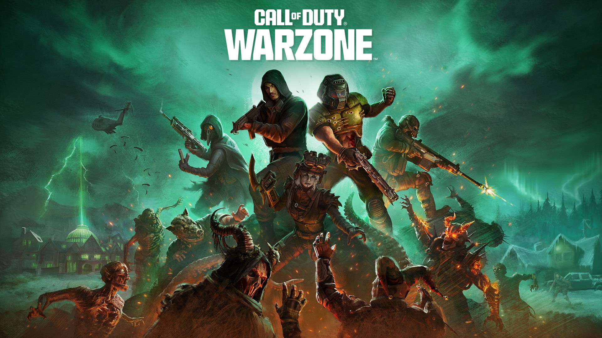 Illustration officielle complète de Call of Duty: Warzone.