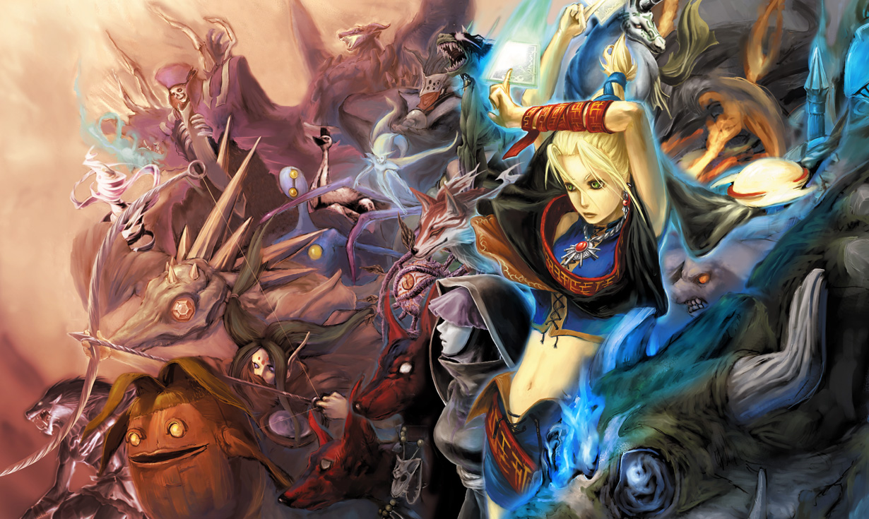 Illustration officielle complète de Lost Kingdoms II / RUNE II, publiée dans l’archive FromSoftware.