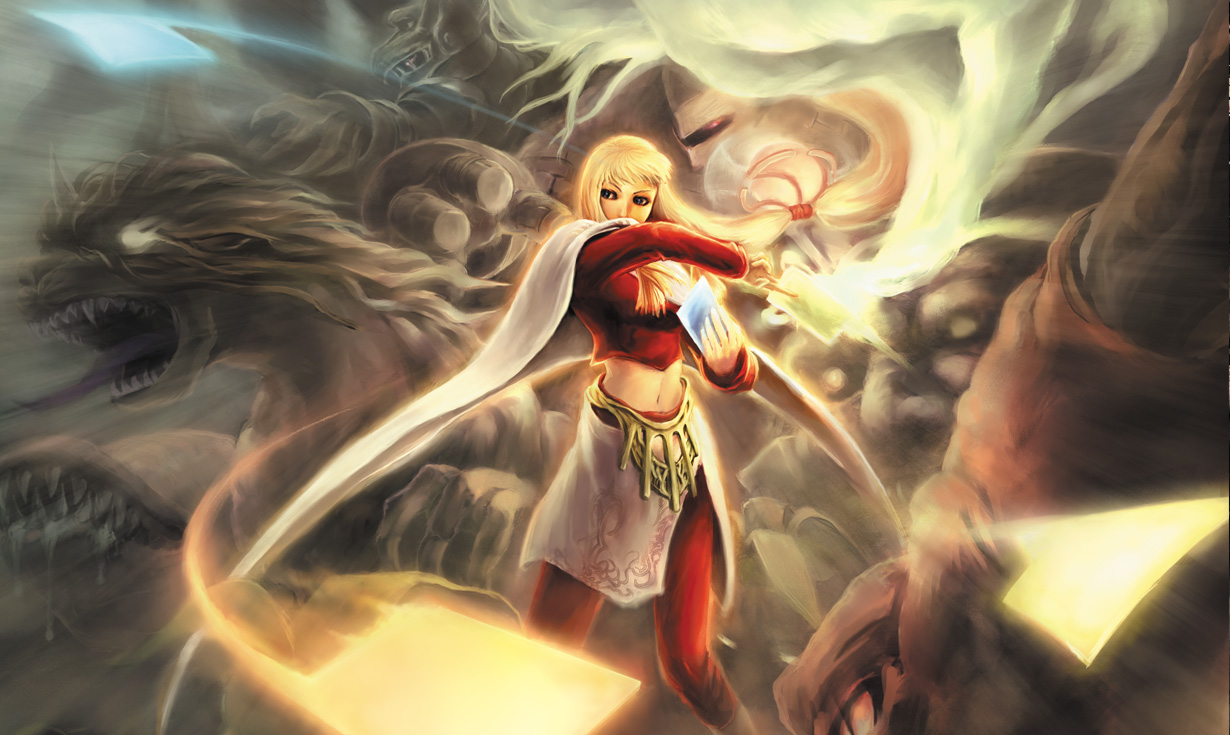 Illustration officielle complète de Lost Kingdoms / RUNE, publiée dans l’archive FromSoftware.