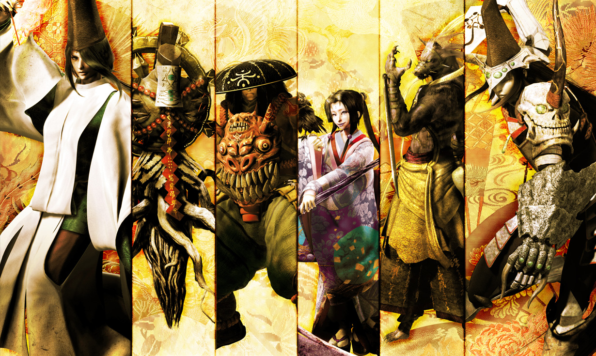 Illustration officielle complète de Otogi 2: Immortal Warriors, publiée dans l’archive FromSoftware.