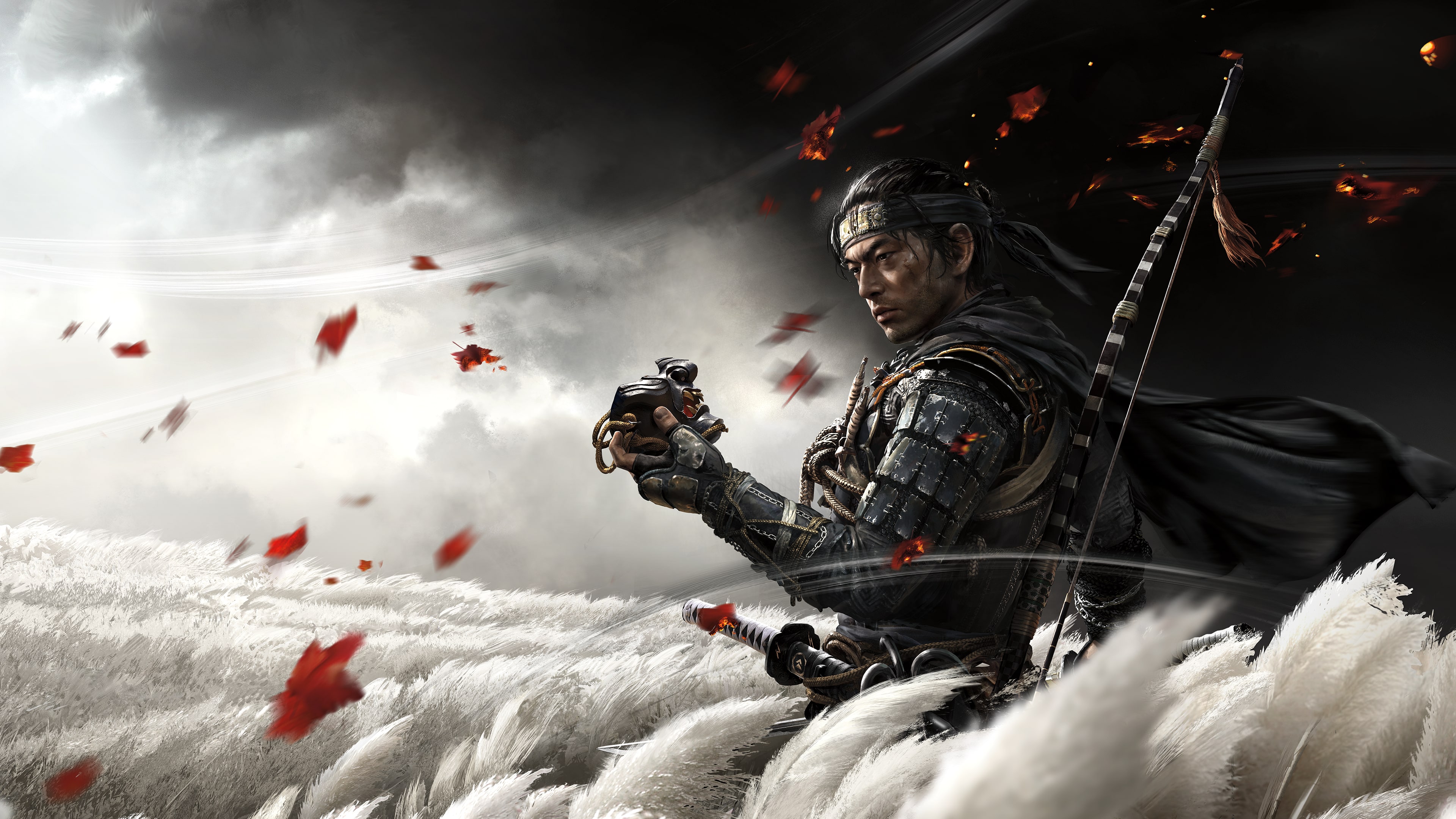 Illustration officielle complète de Ghost of Tsushima Director’s Cut.