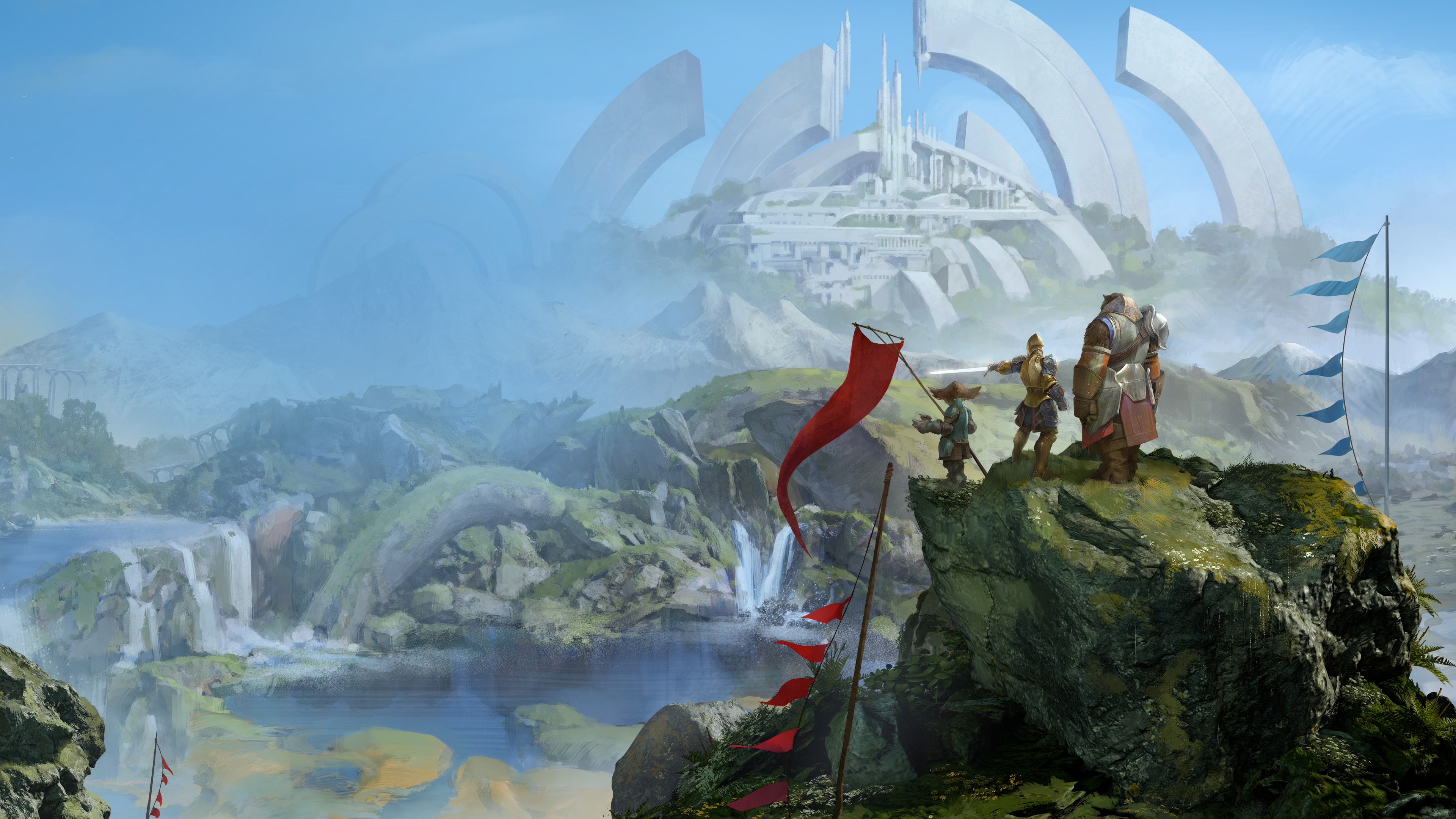 Illustration officielle complète de Guild Wars 3™.